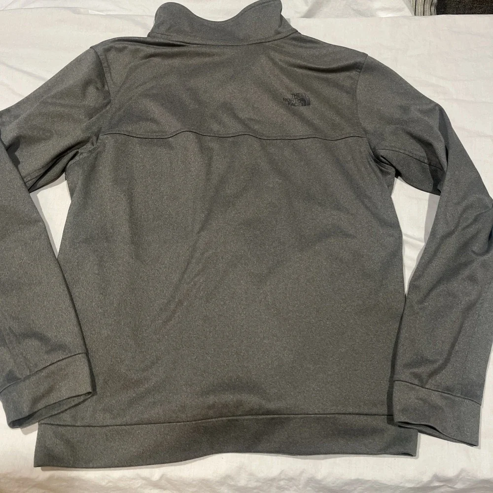 The North Face Full Zip Jacket Mens Medium Gray Stretch 2 Zip Pockets